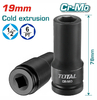 Головка Total THDIS12191L Industrial, 1/2“, 19мм, ударная, удлинненая