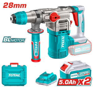 Перфоратор акк. Total TRHLI202885 Industrial, P20S, 4.5Дж, BL, 2*5Ач