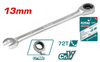 Ключ гаечный Total TCSPAR131 Industrial, 13мм, трещоточный