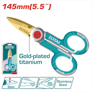 Ножницы электрика Total THT1155871, 145мм