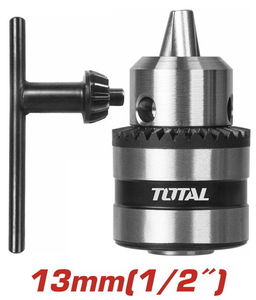Патрон сверлильный Total TAC451301, ключ, 1.0-13мм, 1/2"