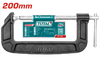 Струбцина Total THT13186, Industrial, тип "G", 200мм