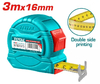 Рулетка Total TMT34316 SS, 3m*16mm