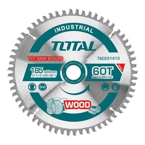 Диск пильный Total TAC231413 Industrial, 185*20/16*60, дерево