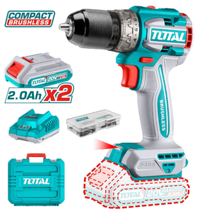 Дрель акк. Total TDLI20602 Industrial, P20В, 60Нм, 2*2.0Ач, BL