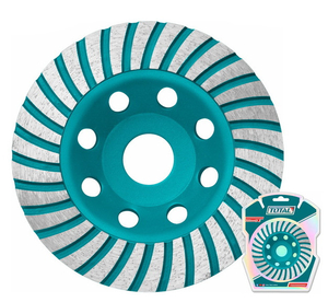 Чашка алмазная Total TAC2411251, 125мм, бетон, Turbo