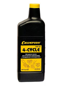 Масло для 4-т двигателей Champion 952851, SAE30, мин, 0.6л