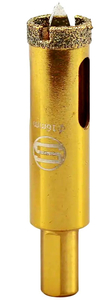 Коронка алмазная Стронг СТК-06700016, 16мм, цент.св, gold