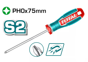 Отвертка Total TSDPH0075 Industrial, PH0*75мм, S2