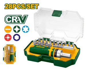 Отвертка реверсивная с насадками Jadever JDSS8B28, 24шт  