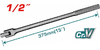 Вороток для головок Total THTFX12151 Industrial 1/2", 375мм, шарн.