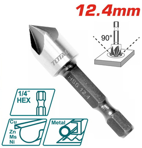 Зенкер Total TAC811241, 12.4мм, HSS