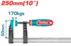 Струбцина Total THT1320503 Industrial, тип "F", 50*250мм