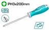 Отвертка Total THT26PH3200 Industrial, PH3, 8*200мм, S2