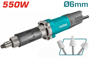 Прямая шлифмашина Total TG55061 Industrual, 550Вт, 6мм