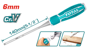 Стамеска плоская Total THT4166 Industrial, 6мм
