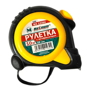 Рулетка Maximum, 10м/25мм, автофиксатор, Smit